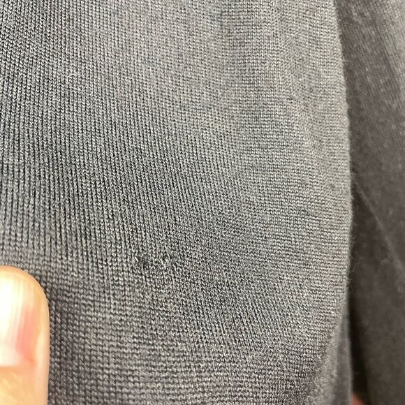 𝅺mm6 Maison Margiela Black Tunic Cape Sleeve Wool Blend Sweater Size XS - Picture 12 of 12